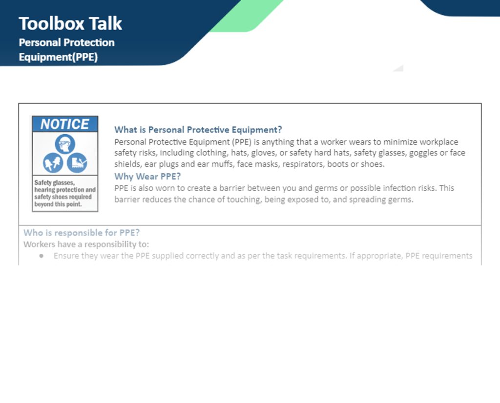 PPE - Personal Protective Equipment